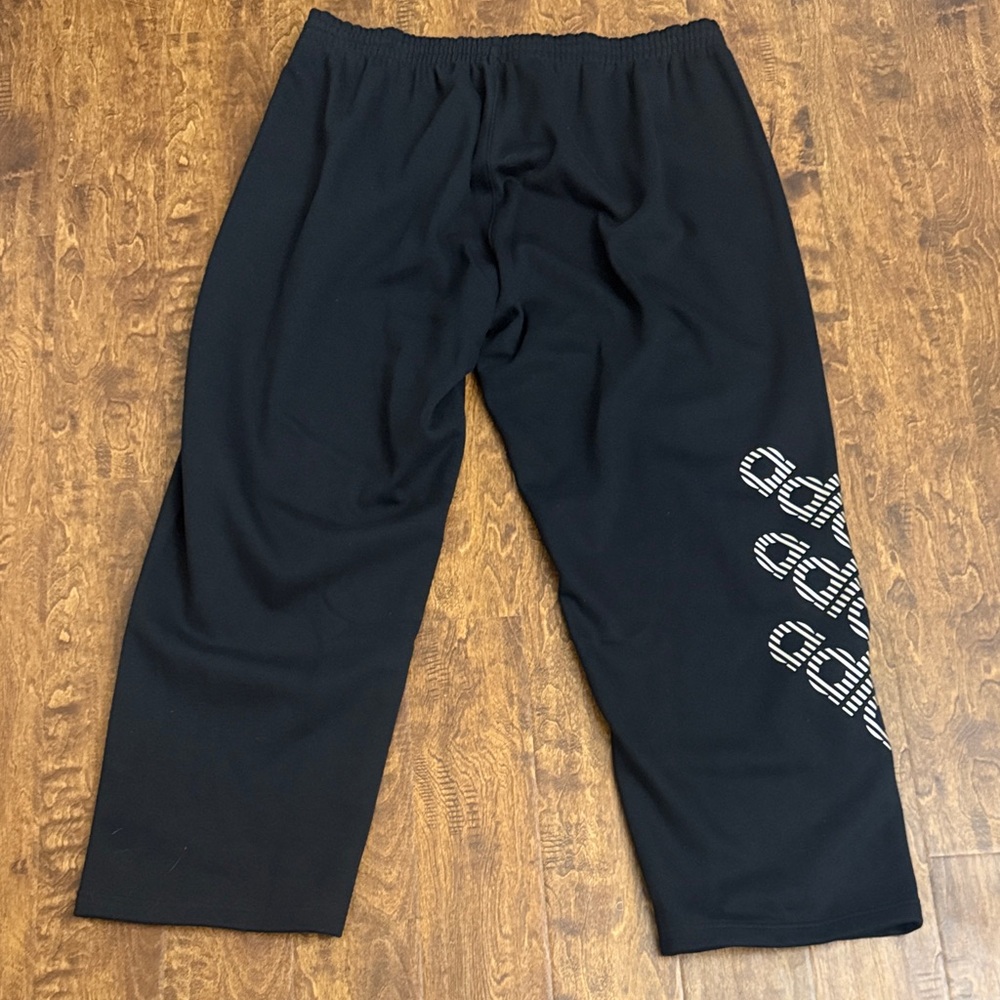 Adidas Club Black Graphic Logo Sweatpants Size L - Picture 12 of 16